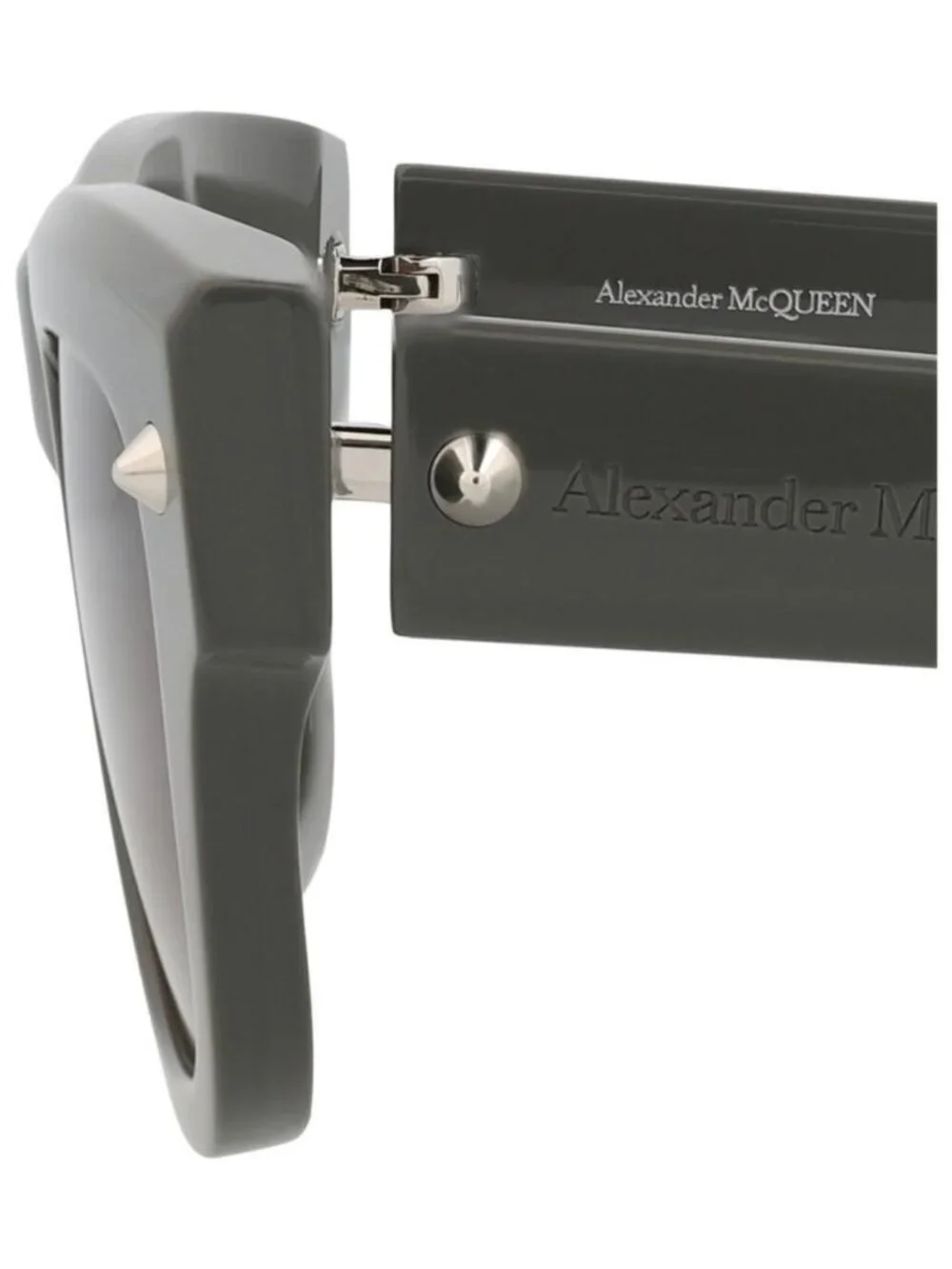 New Alexander McQueen Mens Square/Rectangle Grey Grey Brown Fashion Designer Sun
